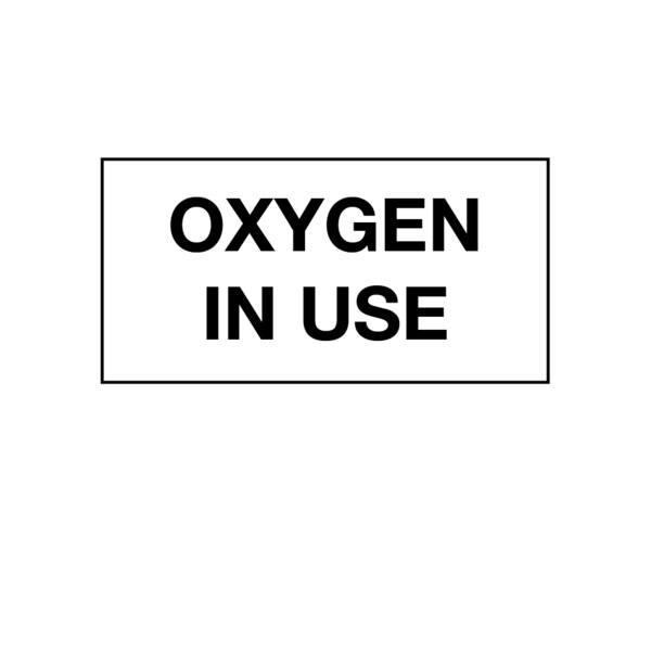 Printed Chart Tape - Oxygen In Use
